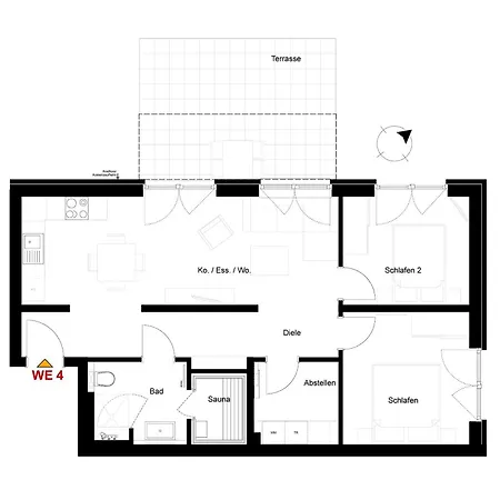 Apartament Herzmuschel Fuer 5 Gaeste Mit Sauna Und Garten, Strandnah